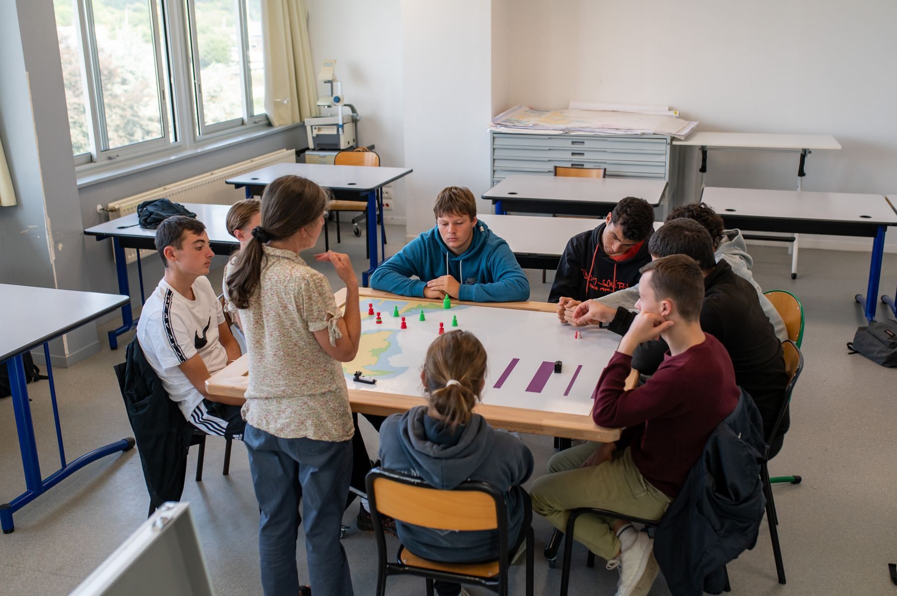 Maritime school classroom during a Nauticademy session
